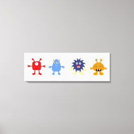 モンスターテーマ男の赤ちゃんルームキャンバスプリント キャンバスプリント