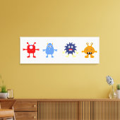 モンスターテーマ男の赤ちゃんルームキャンバスプリント キャンバスプリント (インサイチュ (リビング))