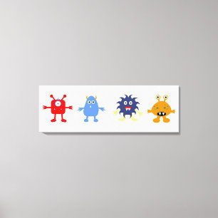 モンスターテーマ男の赤ちゃんルームキャンバスプリント キャンバスプリント