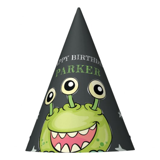 モンスターテーマ誕生日 パーティーハット (正面)