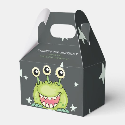 モンスターテーマ誕生日 フェイバーボックス (正面サイド)