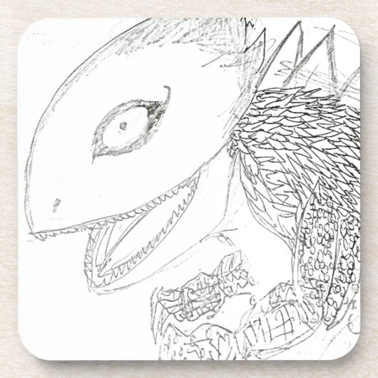 モンスタートカゲ漫画 コースター (正面)