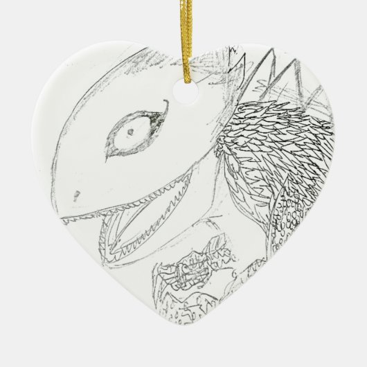モンスタートカゲ漫画 セラミックオーナメント (正面)