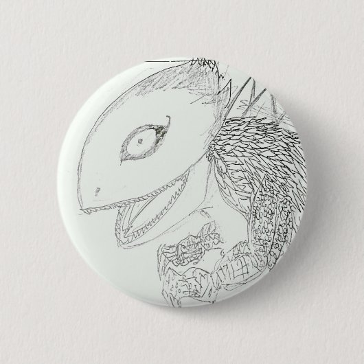 モンスタートカゲ漫画 缶バッジ (正面)