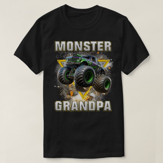 モンスタートラックおじいちゃんモンスタートラックは私のジャムTru Tシャツ (デザイン正面)