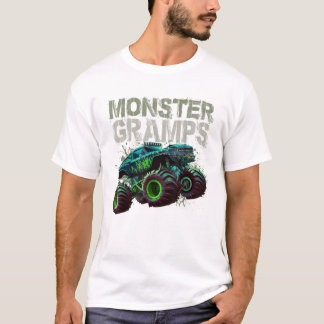 モンスタートラックおじいちゃん家族 Tシャツ