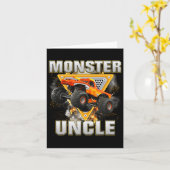 モンスタートラックおじさんモンスタートラックは私のジャムトラックである カード (黄色い花)