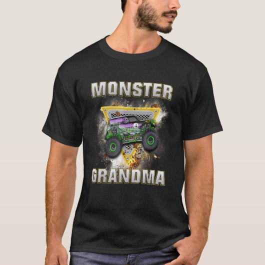 モンスタートラックおばあちゃんモンスタートラックは私のジャムTru Tシャツ (正面)