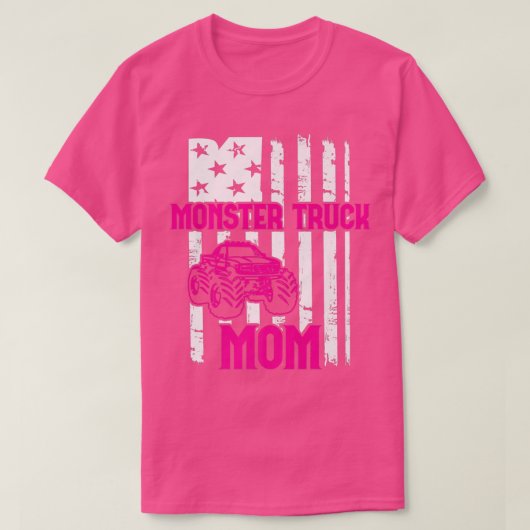 モンスタートラックおもしろい運転手 Tシャツ (デザイン正面)