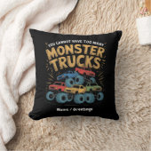 モンスタートラックが多すぎるはずがない クッション (ブランケット)