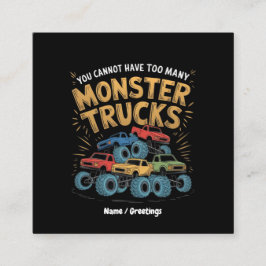 モンスタートラックが多すぎるはずがない スクエア名刺