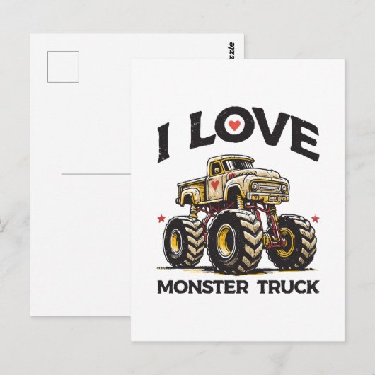 モンスタートラックが大好き ポストカード (正面/裏面)