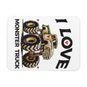 モンスタートラックが大好き マグネット (横)