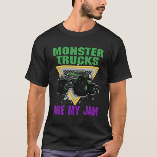 モンスタートラックが私のジャム Tシャツ (正面)