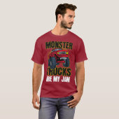 モンスタートラックが私のジャム Tシャツ (正面フル)
