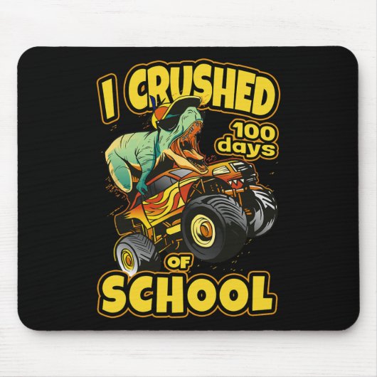 モンスタートラックで私は学校の100日を粉砕 マウスパッド (正面)