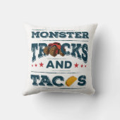 モンスタートラックとタコス クッション (裏面)