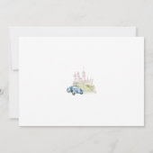 モンスタートラックとプリンセス共同誕生日 招待状 (裏面)