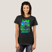 モンスタートラックにのりこなす4歳児 4歳の誕生日 Tシャツ (正面フル)