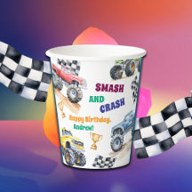 モンスタートラックのお誕生日パーティー