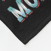 モンスタートラックのアメリカ国旗が大好きな少年 フリースブランケット (角)