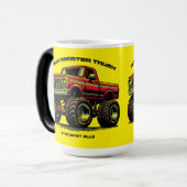 モンスタートラックのコレクション：パワーを解放 モーフィングマグカップ (正面左)