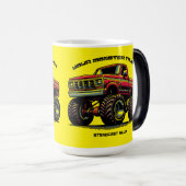 モンスタートラックのコレクション：パワーを解放 モーフィングマグカップ (正面右)