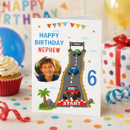 モンスタートラックのコース ネフューお誕生日おめでとう 写真 カード
