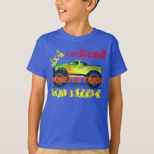 モンスタートラックのデザイン Tシャツ