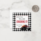 モンスタートラックのバレンタイン ノートカード (正面/裏面インサイチュ)