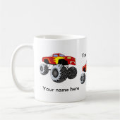 モンスタートラックのマグ コーヒーマグカップ (左)