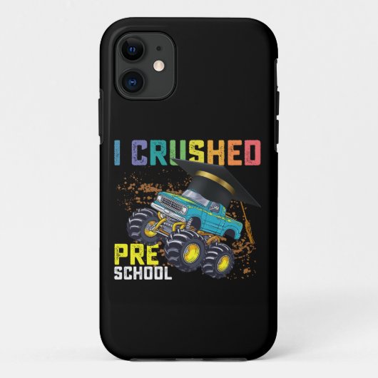 モンスタートラックの卒業式を乗り切ったよ 幼稚園 Case-Mate iPhoneケース (裏面)