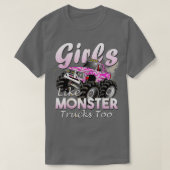 モンスタートラックの女の子もモンスター好き誕生日 Tシャツ (デザイン正面)