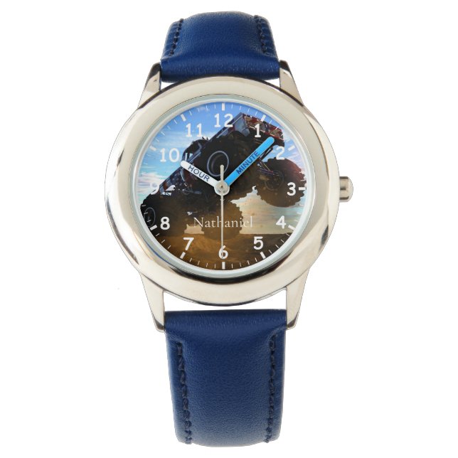 モンスタートラックの子供たち 腕時計 (正面)