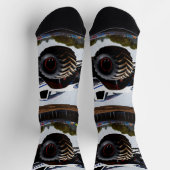 モンスタートラックの打ち上げ、クルーソックス ソックス (上部)