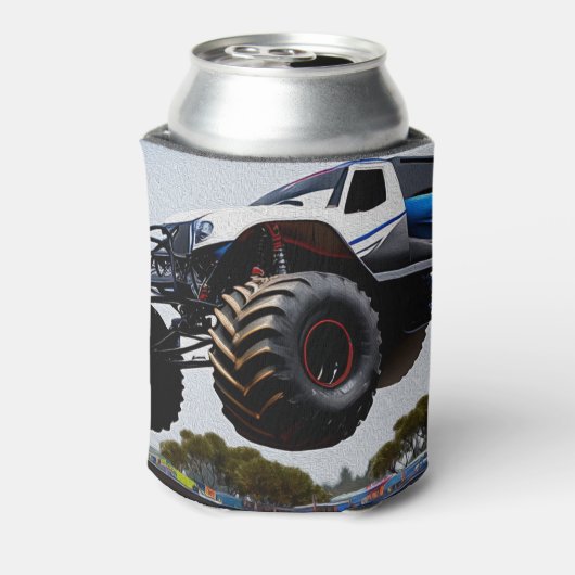 モンスタートラックの打ち上げ、クーラーボックス 缶クーラー (缶裏面)