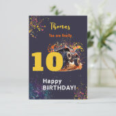 モンスタートラックの暗いハッピーバースデーをクラッシュする準備 カード (スタンド正面)