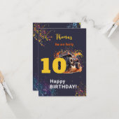 モンスタートラックの暗いハッピーバースデーをクラッシュする準備 カード (正面/裏面インサイチュ)