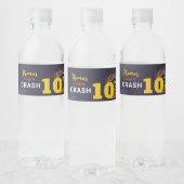 モンスタートラックの暗い誕生日をクラッシュする準備ができている ペットボトルラベル (ボトル)