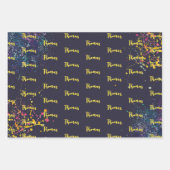 モンスタートラックの暗い誕生日をクラッシュする準備ができている ラッピングペーパーシート (正面3)