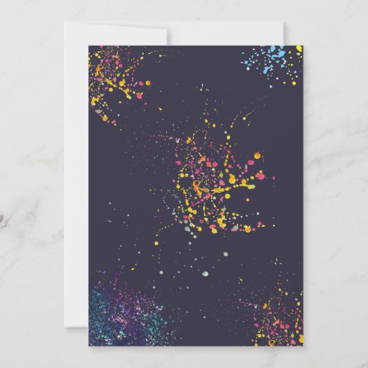 モンスタートラックの暗い誕生日をクラッシュする準備ができている 招待状 (裏面)