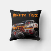 モンスタートラックの枕 クッション (裏面)