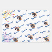 モンスタートラックの誕生日をクラッシュする準備ができている ラッピングペーパーシート (正面2)