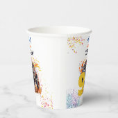 モンスタートラックの誕生日をクラッシュする準備ができている 紙コップ (右)