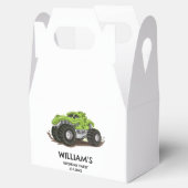 モンスタートラックの誕生日パーティー　シンプルな少年の誕生日 フェイバーボックス (オープン)