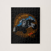 モンスタートラックはこれ私がいかに飛ぶかです ジグソーパズル (縦)