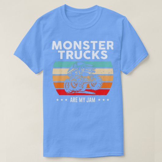 モンスタートラックは私のオフロード車の愛好家のジャム Tシャツ (デザイン正面)