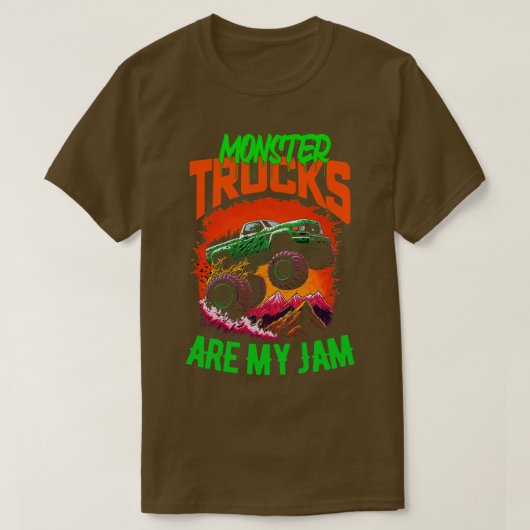 モンスタートラックは私のジャムおもしろい7 Tシャツ (デザイン正面)