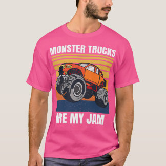 モンスタートラックは私のジャムの大きな車輪である Tシャツ