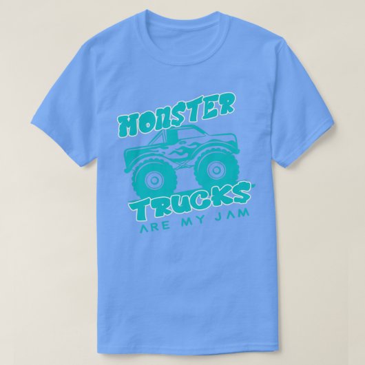 モンスタートラックは私のジャムの誕生日の男の子の女の子10 Tシャツ (デザイン正面)